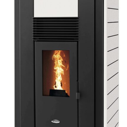 SOLIS K1700+ Pellet Boiler Stove White Fire
