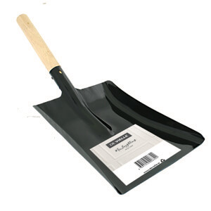 De Vielle 18cm/7.5in Black Fire Coal Shovel with Wooden Handle KAM_022901
